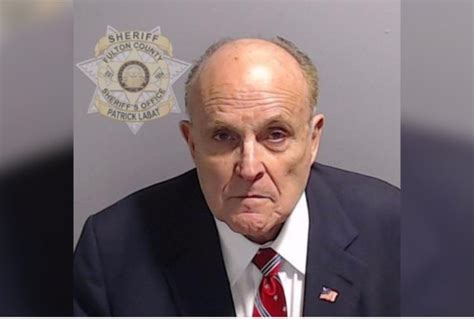 Rudy giuliani mugshot - This is that mugshot. The former New York mayor Rudy Giuliani formally surrendered to Georgia authorities on Wednesday, days after being indicted in a sprawling RICO case brought by the Fulton County district attorney's office. The Fulton County Sheriff's office distributed Giuliani's booking photo, or mugshot, on Wednesday afternoon.